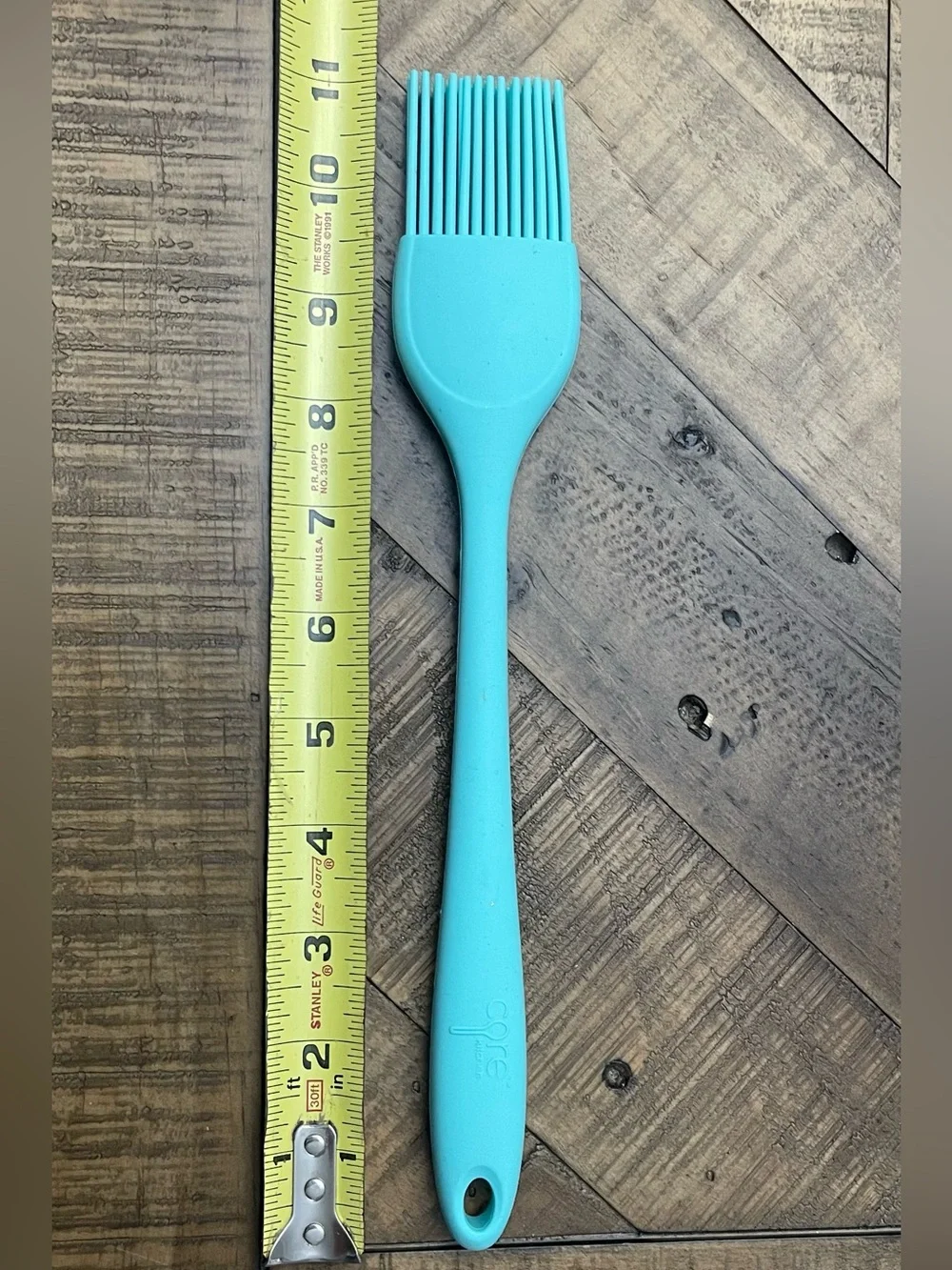 Turquoise Silicone Basting Brush for Cooking and Baking
